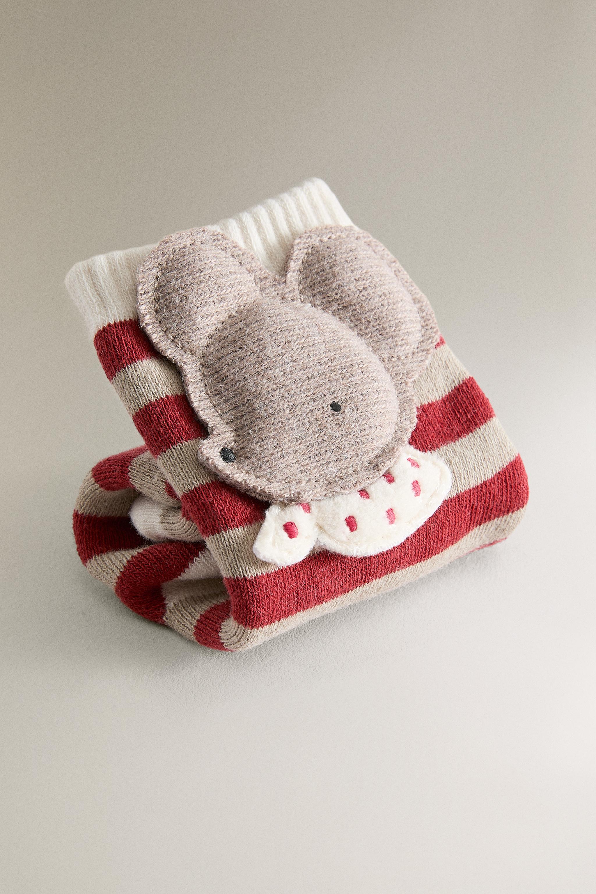 CHAUSSETTE ENFANT NOËL SOURIS